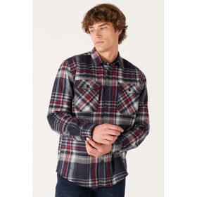 Wrangler W232138003 Antrasit Rahat Kesim Uzun Kollu Oduncu Erkek Gömlek