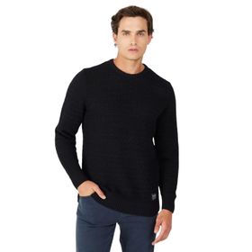 Wrangler W232580001 Siyah Erkek Kazak