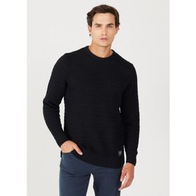 Wrangler W232580001 Siyah Erkek Kazak