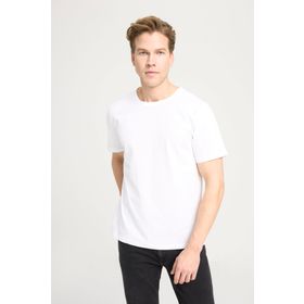 Wrangler W241575104 Ekru Bisiklet Yaka Erkek T-Shirt