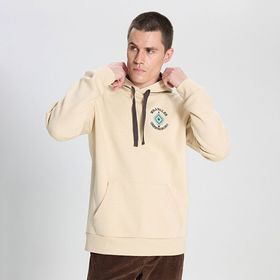 Wrangler W242279614 Bej Erkek Kapüşonlu Sweatshirt