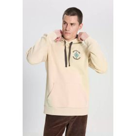 Wrangler W242279614 Bej Erkek Kapüşonlu Sweatshirt
