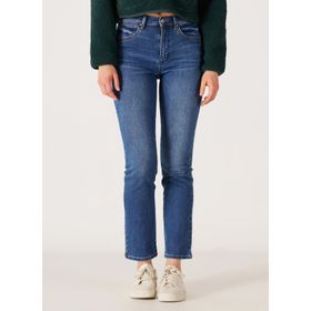 Wrangler W26L4737A Yeşil Normal Bel Dar Paça Denim Kadın Pantolon