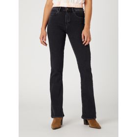 Wrangler W28BCZ36C Siyah Normal Bel Bol Paça Normal Denim Kadın Pantolon