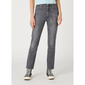 Wrangler W2HC4129T Gri Normal Bel Düz Paça Standart Denim Kadın Pantolon