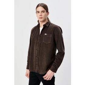 Wrangler W5A14AH44 Kahve Regular Fit Erkek Gömlek