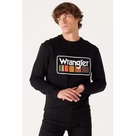 Wrangler W646H1001 Siyah Erkek Sweatshirt