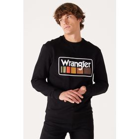 Wrangler W646H1001 Siyah Erkek Sweatshirt