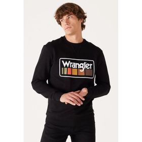 Wrangler W646H1001 Siyah Erkek Sweatshirt