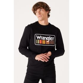 Wrangler W646H1001 Siyah Erkek Sweatshirt