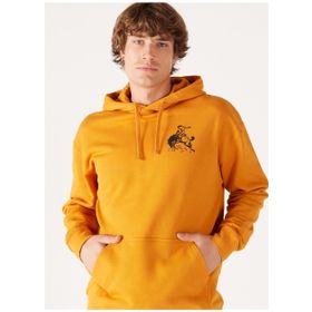 Wrangler W656I4H43 Turuncu Kapüşon Yaka Erkek Sweatshirt