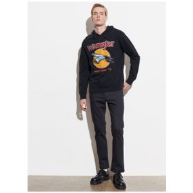 Wrangler W669ILXV6 Kapüşon Yaka Siyah Erkek Sweatshirt