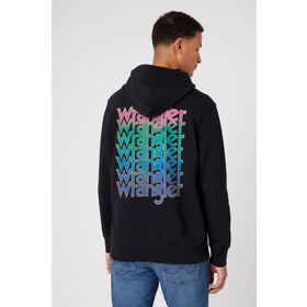 Wrangler W674I4100 Kapüşon Yaka Siyah Erkek Sweatshirt