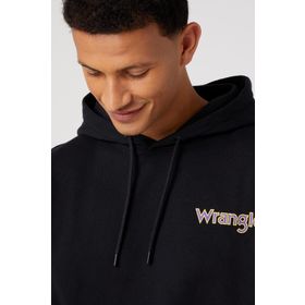 Wrangler W674I4100 Kapüşon Yaka Siyah Erkek Sweatshirt