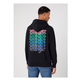 Wrangler W674I4100 Kapüşon Yaka Siyah Erkek Sweatshirt