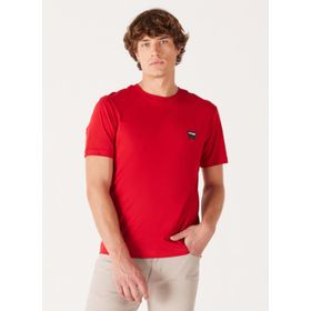 Wrangler W70MD33UU Kırmızı Bisiklet Yaka Erkek T-Shirt