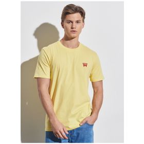 Wrangler W7C07DY36 Bisiklet Yaka Sarı Erkek T-shirt
