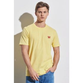 Wrangler W7C07DY36 Bisiklet Yaka Sarı Erkek T-shirt