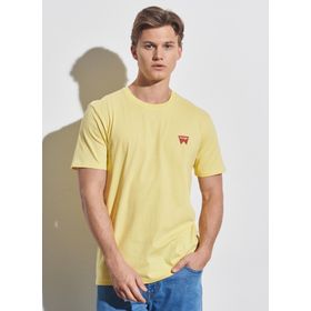 Wrangler W7C07DY36 Bisiklet Yaka Sarı Erkek T-shirt