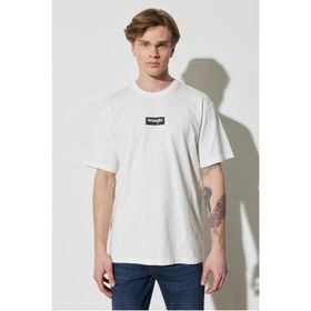 Wrangler W7C4EE989 Bisiklet Yaka Beyaz Erkek T-Shirt