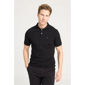 Wrangler W7D5K4XX2T001 Polo Yaka Siyah Erkek T-shirt
