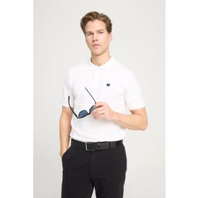 Wrangler W7D5K4XX2T989 Polo Yaka Beyaz Erkek T-shirt