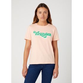 Wrangler W7N4D3P60 Somon Bisiklet Yaka Kadın T-Shirt