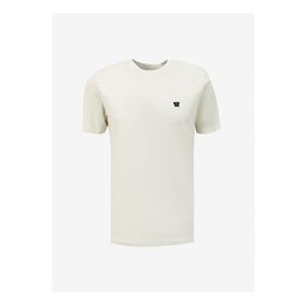 Wrangler W7NM203877 42L Vintage White Regular Bisiklet Yaka Erkek T-shirt