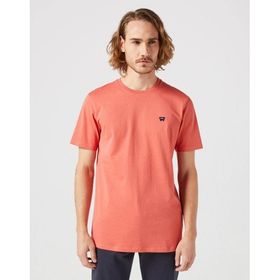 Wrangler W7NM20387733L Turuncu Bisiklet Yaka Erkek T-Shirt