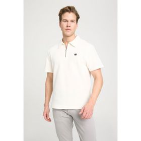 Wrangler W7NQ2052861Y Polo Yaka Beyaz Erkek T-shirt