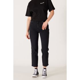 Wrangler Wild West Regular Fit Yüksek Bel Siyah Kadın Kot Pantolon