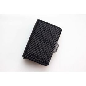 Wrapsol Çiftli Siyah Karbon Mekanizmalı Cüzdan