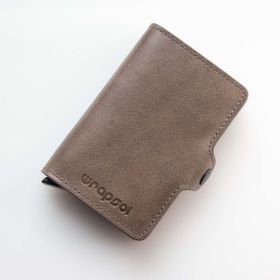 Wrapsol Çiftli Vizon Deri Mekanizmalı Cüzdan