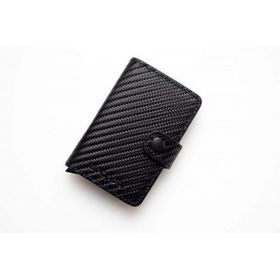 Wrapsol Tekli Siyah Karbon Mekanizmalı Cüzdan