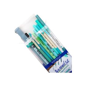 Writech W-WJ-BG1 Noon Mavi Yeşil 9'lu Kalem Seti