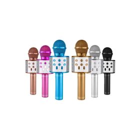 WS-858 Siyah Bluetooth Karaoke Mikrofon