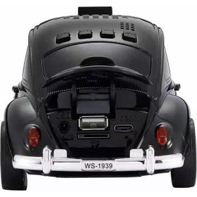 Wster WS-1939 Siyah Beetle Araba Görünümlü Bluetooth Hoparlör