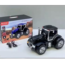 Wster WS-560 Traktör Görünümlü Taşınabilir Kablosuz Siyah Bluetooth Hoparlör
