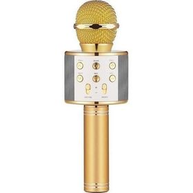 Wster WS-858 Gold Karaoke Bluetoothlu Mikrofon