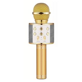 Wster WS-858 Gold Karaoke Bluetoothlu Mikrofon