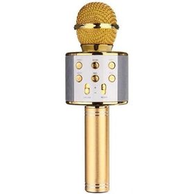 Wster WS-858 Gold Karaoke Bluetoothlu Mikrofon