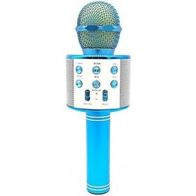 Wster WS-858 Mavi Karaoke Bluetooth Mikrofon