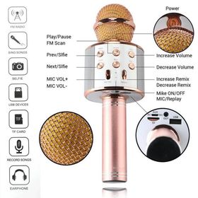 Wster Ws-858 Rose Gold Karaoke Mikrofon