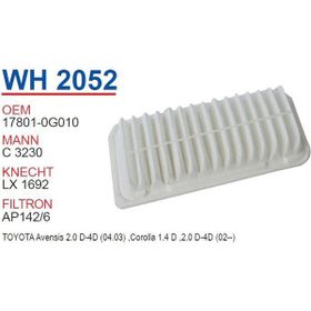 Wunder Toyota Corolla - Avensis D4D Diesel -08 Oem No:17801-0G010 Hava Filtresi