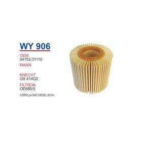 Wunder Toyota Corolla D4D Dizel 2010+ Oem No:04152-31110 Yağ Filtresi
