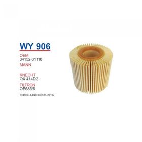 Wunder Toyota Corolla D4D Dizel 2010+ Oem No:04152-31110 Yağ Filtresi