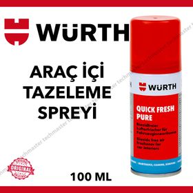 Würth 100 ml Kötü Koku Giderme Araç İçi Tazeleme Quick Fresh Sprey