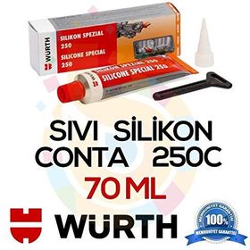 Würth 250C 70 ml Siyah Silikon Sıvı Conta