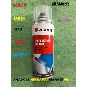 Würth 400 ml Oto Vernik Far Jant Kaporta Vernik Parlak