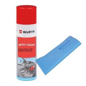 Würth 500 ml Activ Clean Temizleme Köpüğü+130 gr Mavi Güderi Bez
